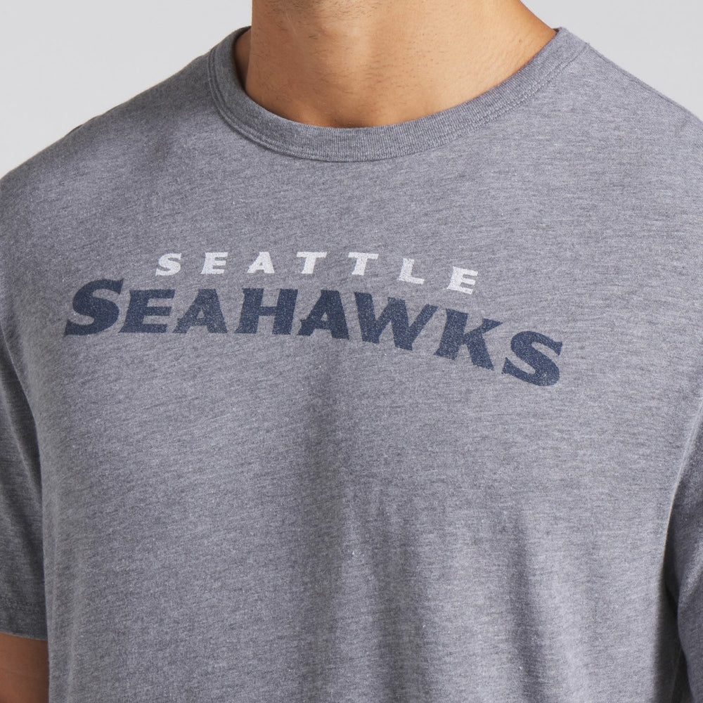 Seattle Seahawks Pass Rush Tri-Blend T-Shirt Heather Gray