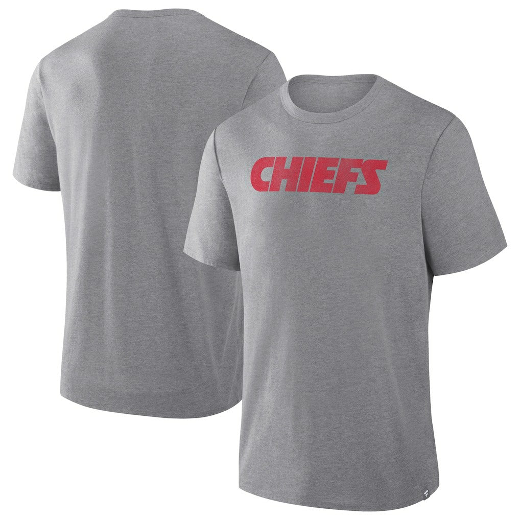 Kansas City Chiefs Pass Rush Tri-Blend T-Shirt Heather Gray