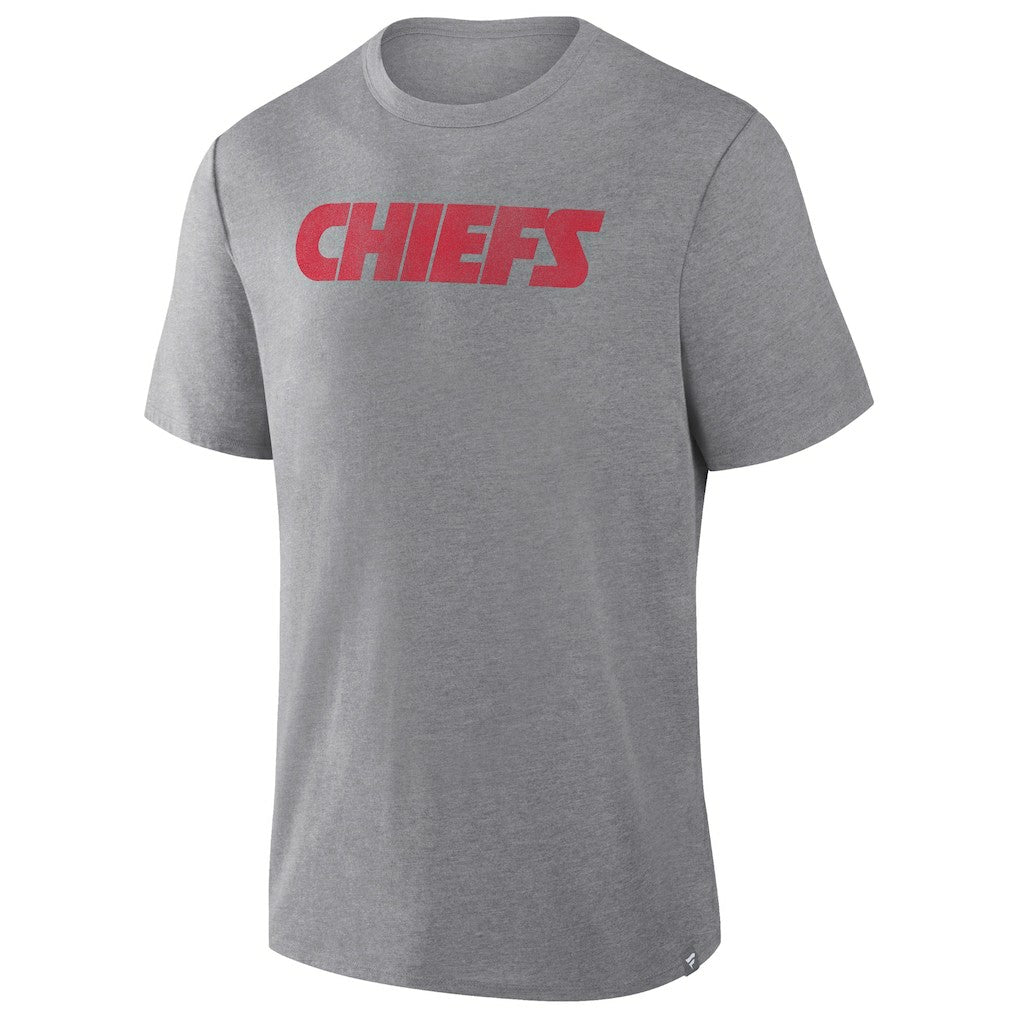 Kansas City Chiefs Pass Rush Tri-Blend T-Shirt Heather Gray