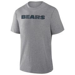 Chicago Bears Pass Rush Tri-Blend T-Shirt Heather Gray