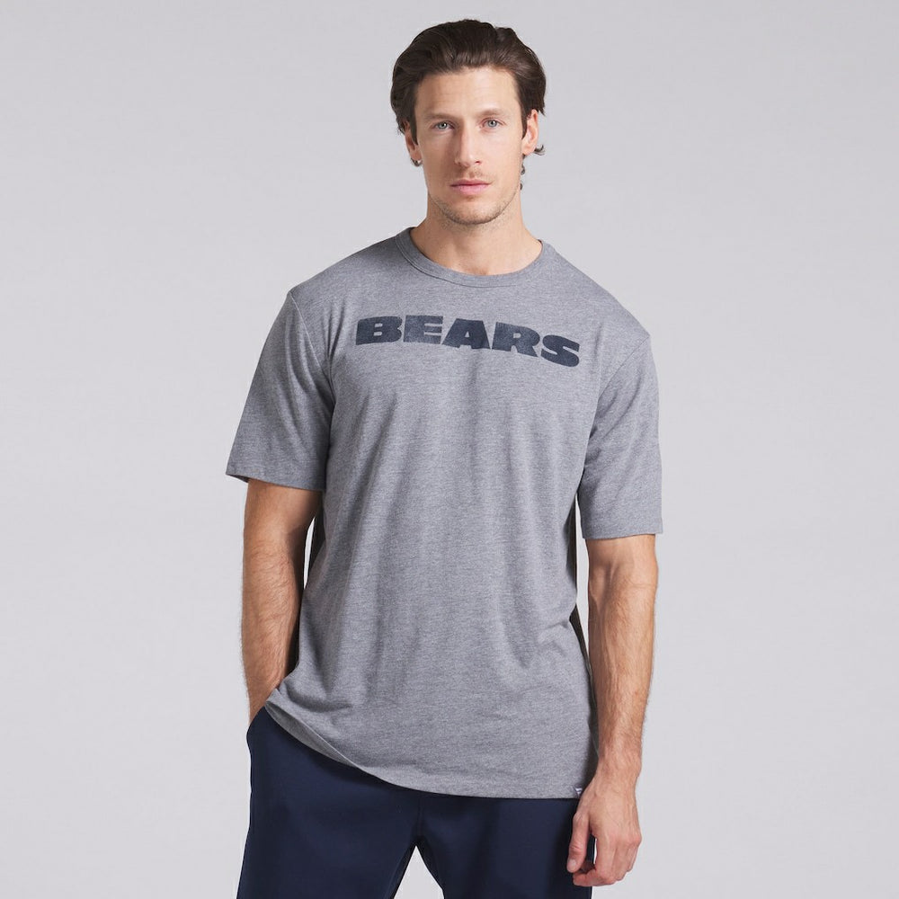 Chicago Bears Pass Rush Tri-Blend T-Shirt Heather Gray