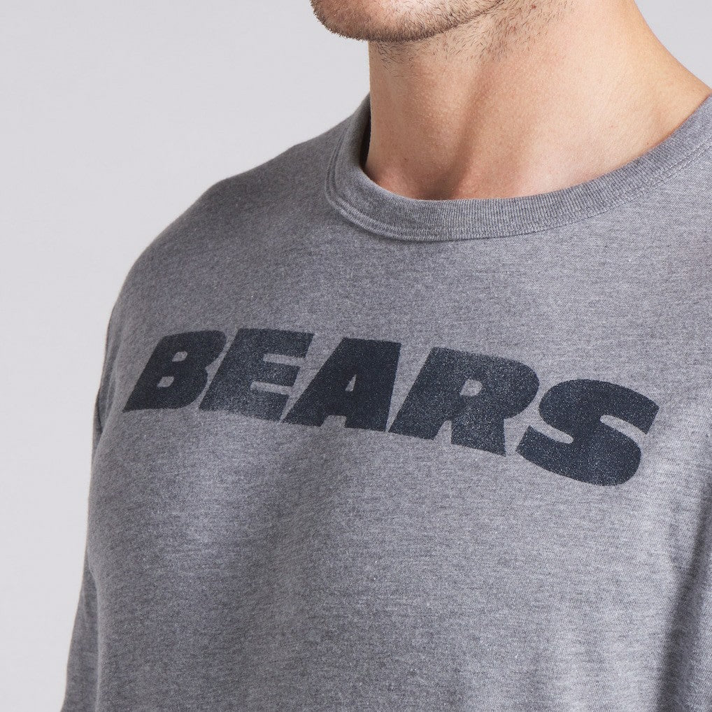 Chicago Bears Pass Rush Tri-Blend T-Shirt Heather Gray