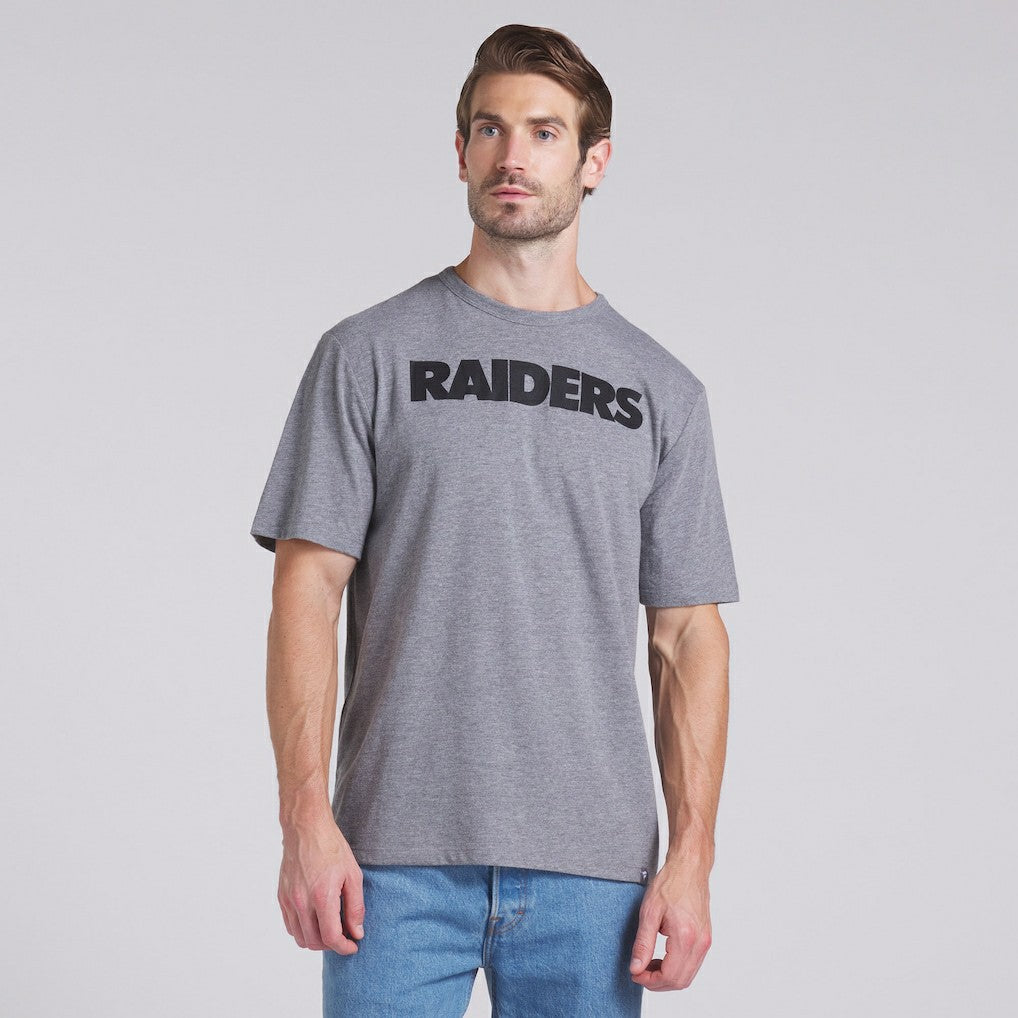 Las Vegas Raiders Pass Rush Tri-Blend T-Shirt Heather Gray