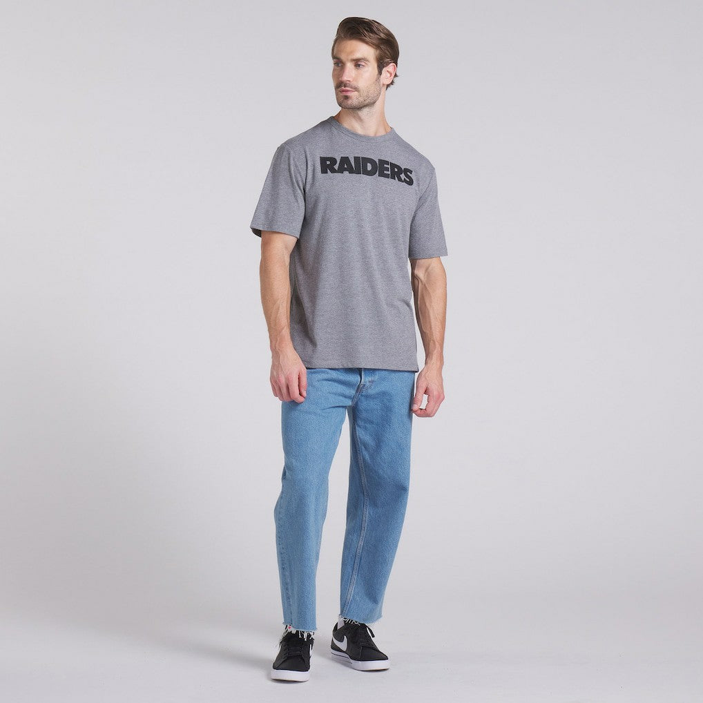 Las Vegas Raiders Pass Rush Tri-Blend T-Shirt Heather Gray