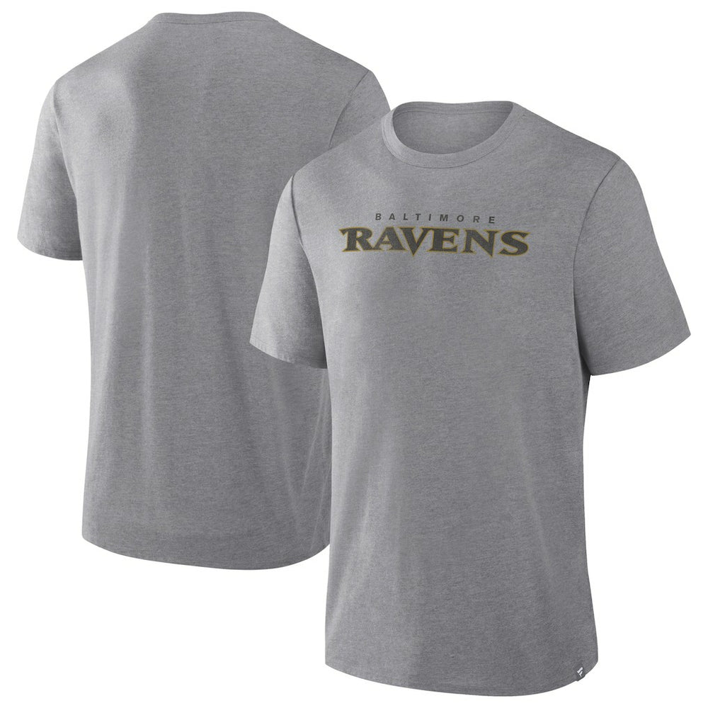 Baltimore Ravens Pass Rush Tri-Blend T-Shirt Heather Gray