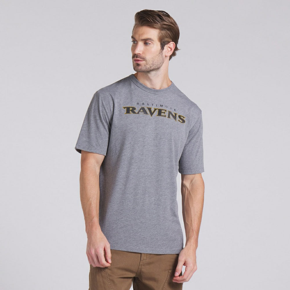 Baltimore Ravens Pass Rush Tri-Blend T-Shirt Heather Gray