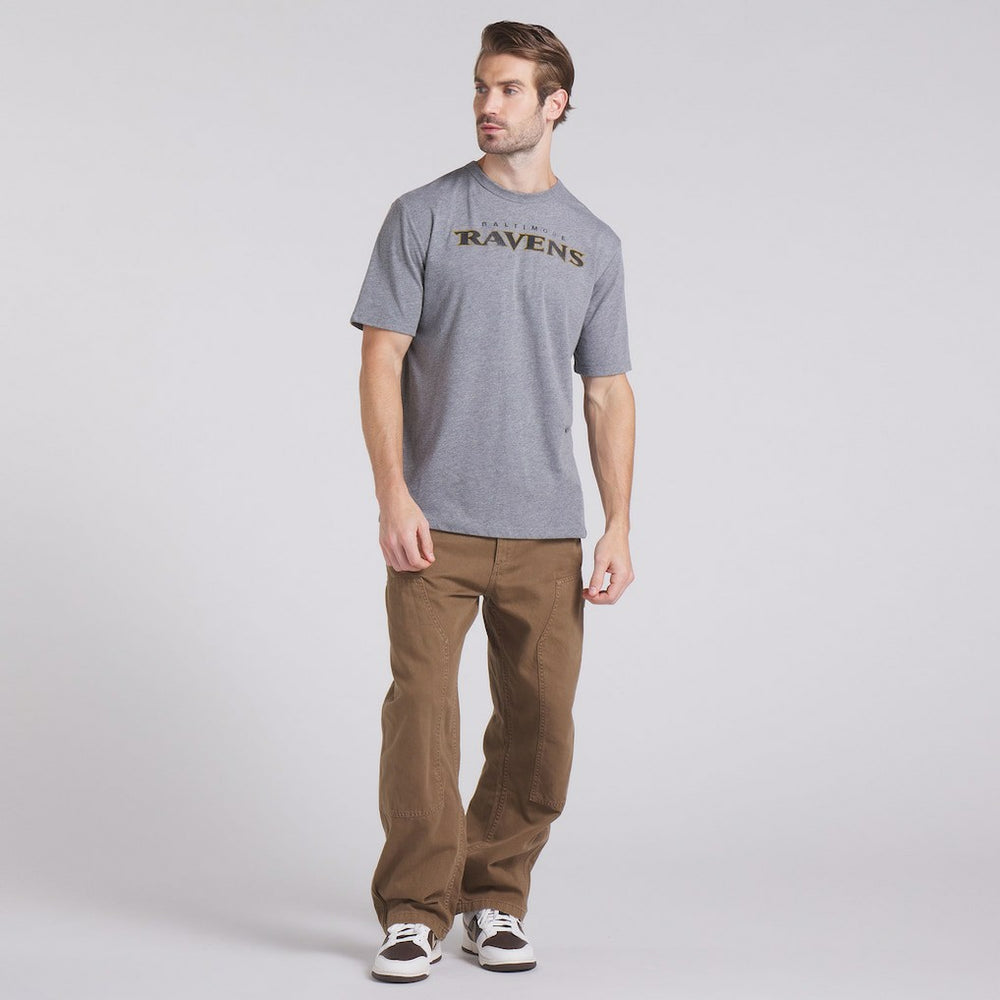 Baltimore Ravens Pass Rush Tri-Blend T-Shirt Heather Gray