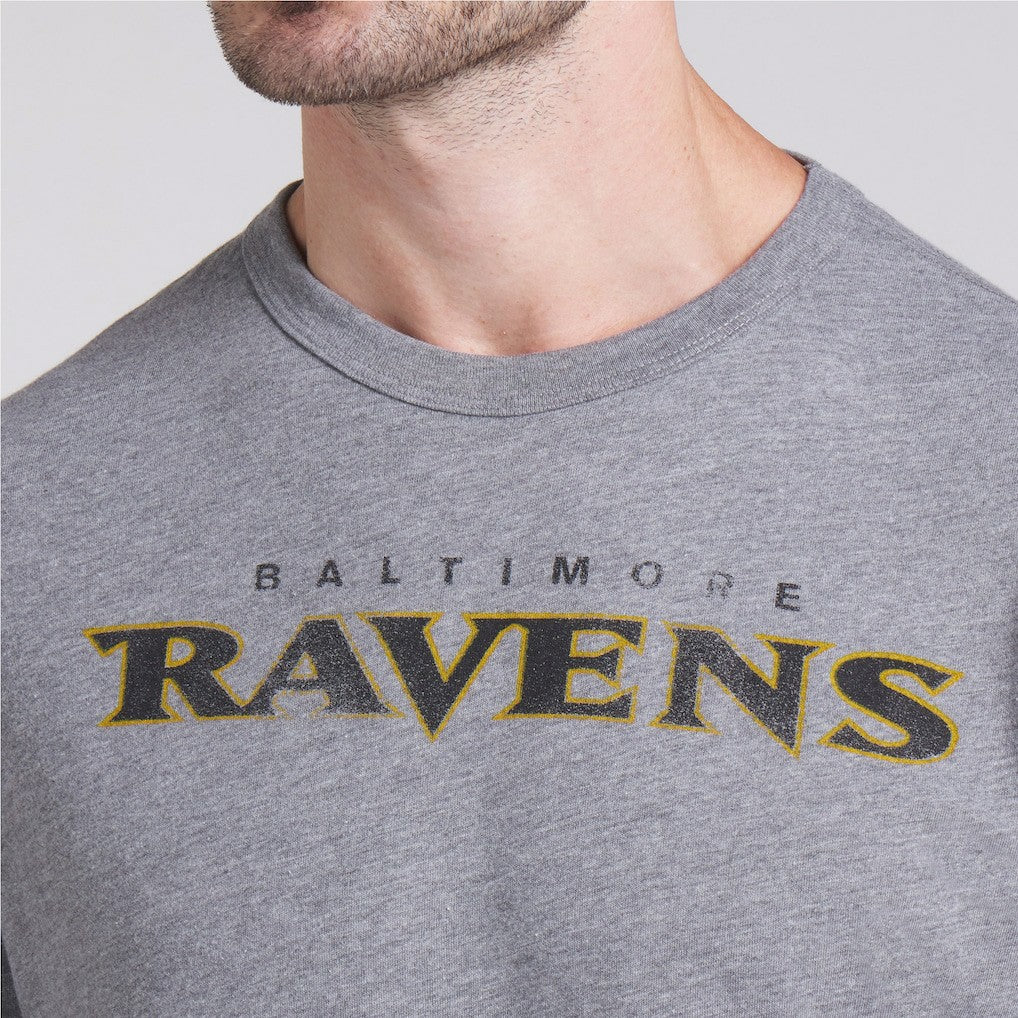 Baltimore Ravens Pass Rush Tri-Blend T-Shirt Heather Gray