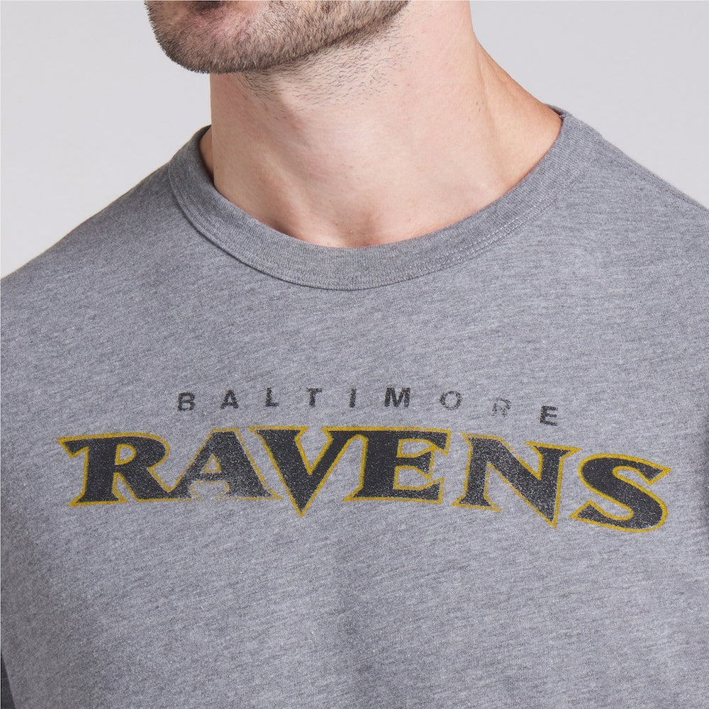 Baltimore Ravens Pass Rush Tri-Blend T-Shirt Heather Gray