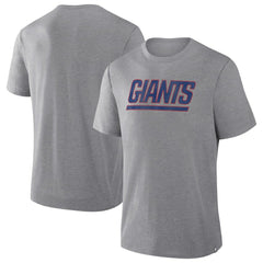 New York Giants Pass Rush Tri-Blend T-Shirt Heather Gray