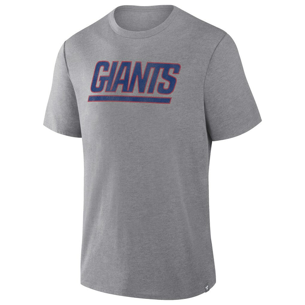 New York Giants Pass Rush Tri-Blend T-Shirt Heather Gray