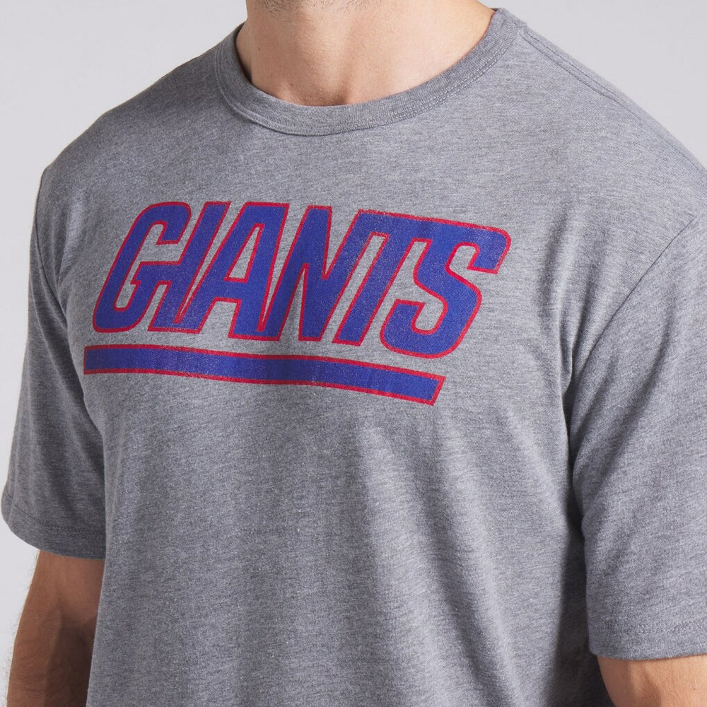 New York Giants Pass Rush Tri-Blend T-Shirt Heather Gray