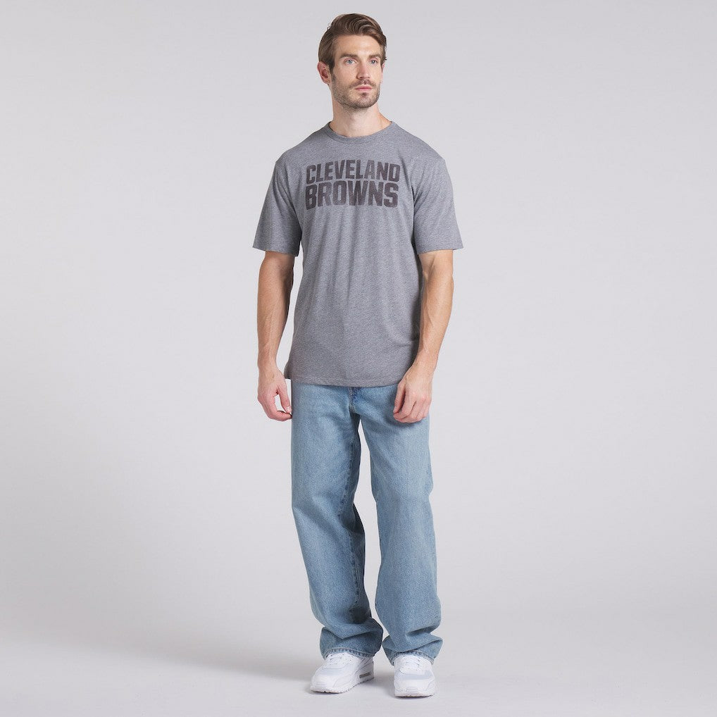 Cleveland Browns Pass Rush Tri-Blend T-Shirt Heather Gray