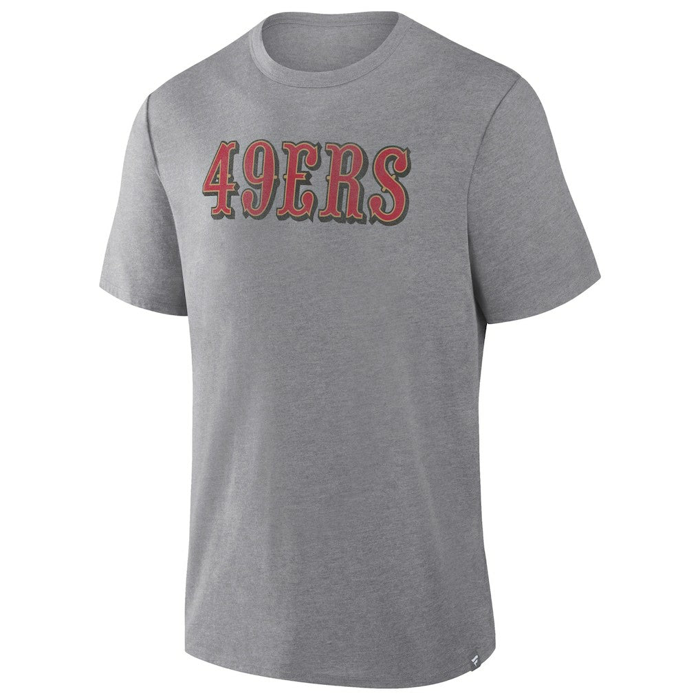 San Francisco 49ers Pass Rush Tri-Blend T-Shirt Heather Gray