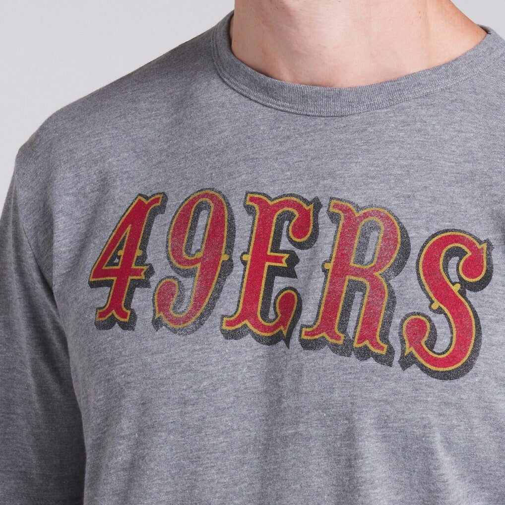 San Francisco 49ers Pass Rush Tri-Blend T-Shirt Heather Gray
