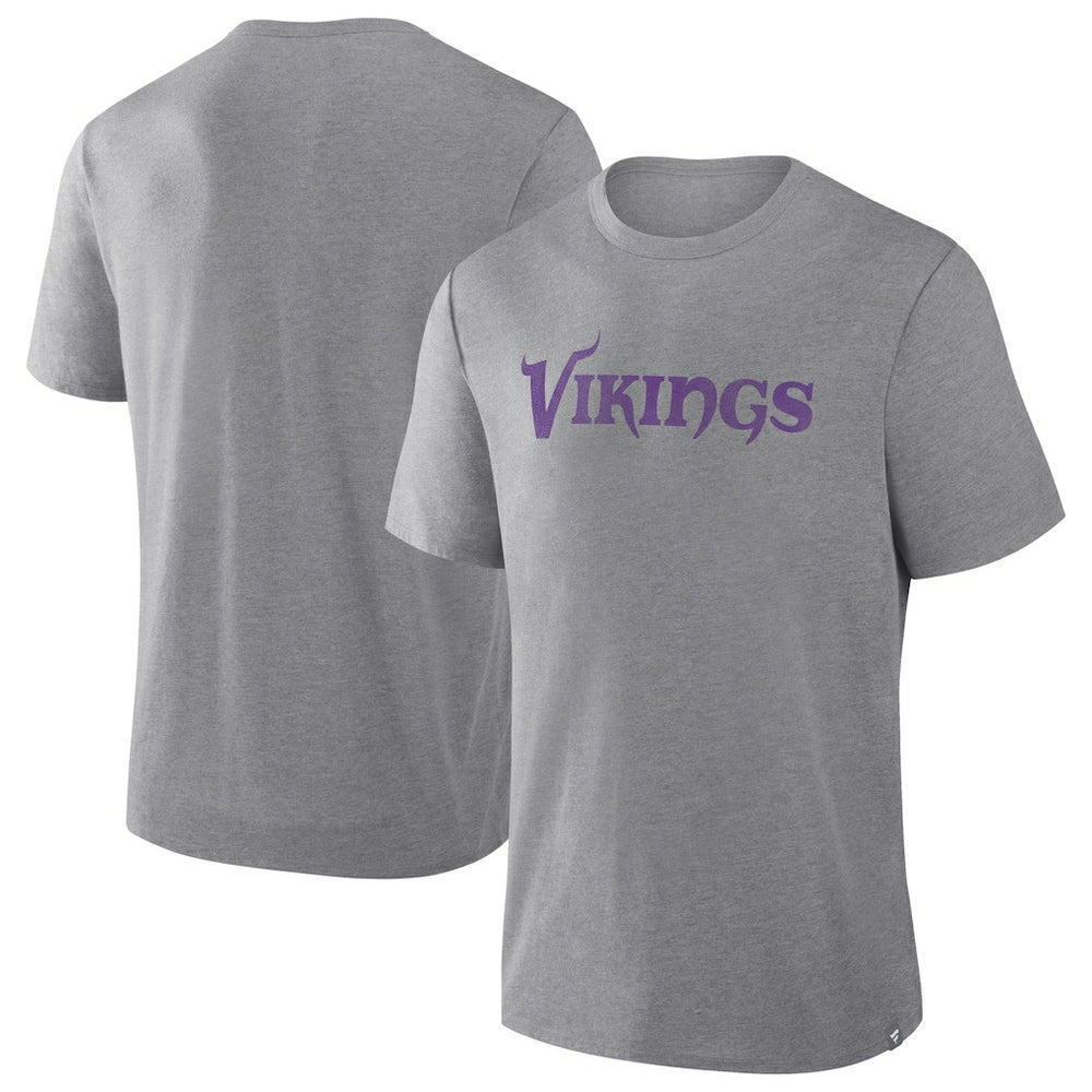 Minnesota Vikings Pass Rush Tri-Blend T-Shirt Heather Gray