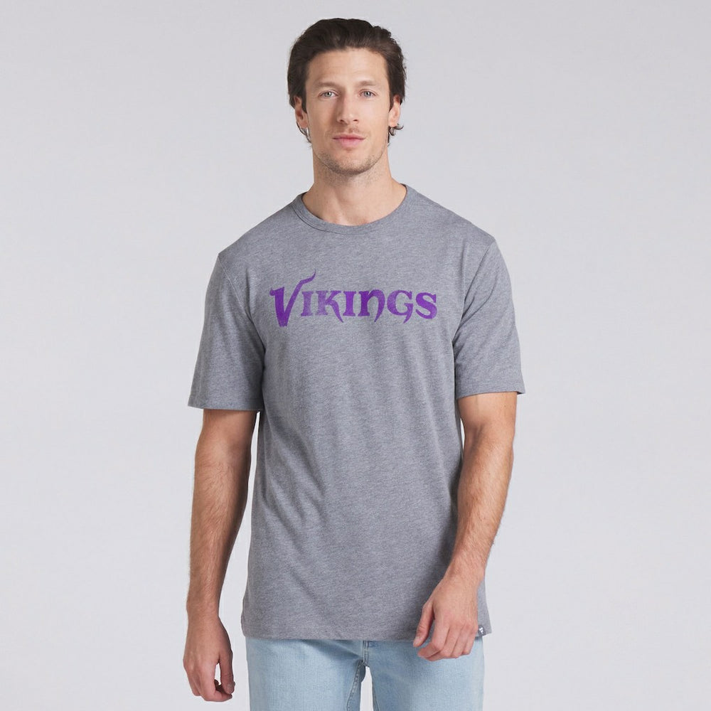Minnesota Vikings Pass Rush Tri-Blend T-Shirt Heather Gray