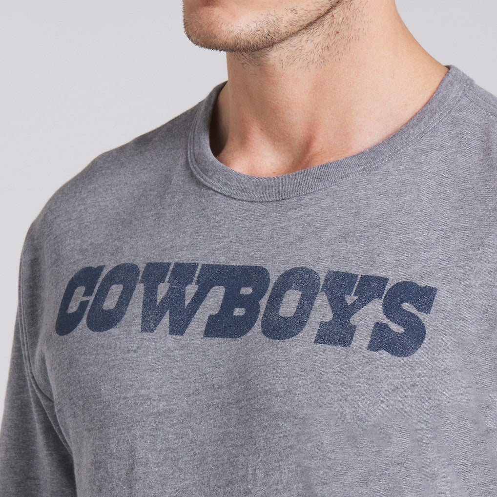 Dallas Cowboys Pass Rush Tri-Blend T-Shirt Heather Gray