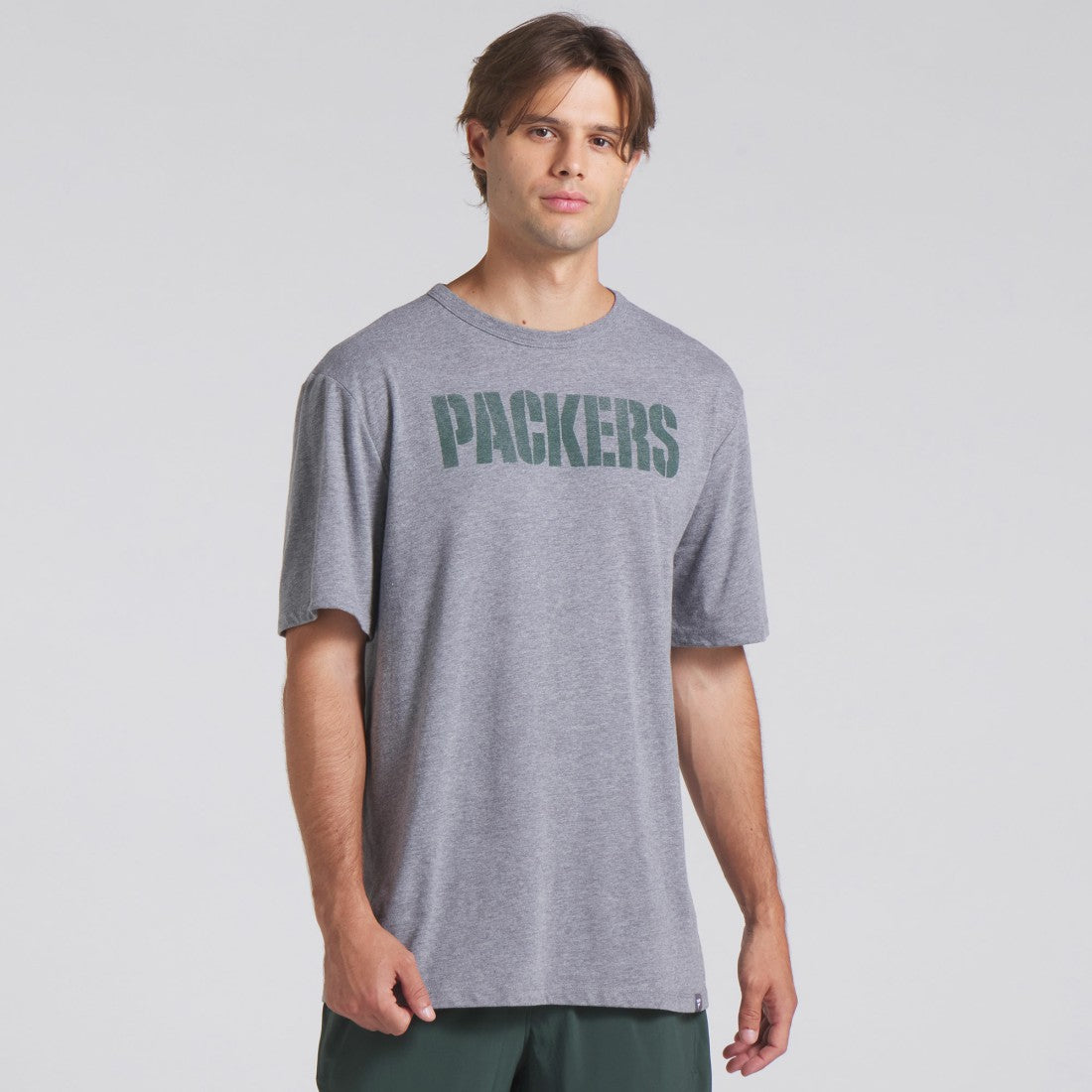 Green Bay Packers Pass Rush Tri-Blend T-Shirt Heather Gray