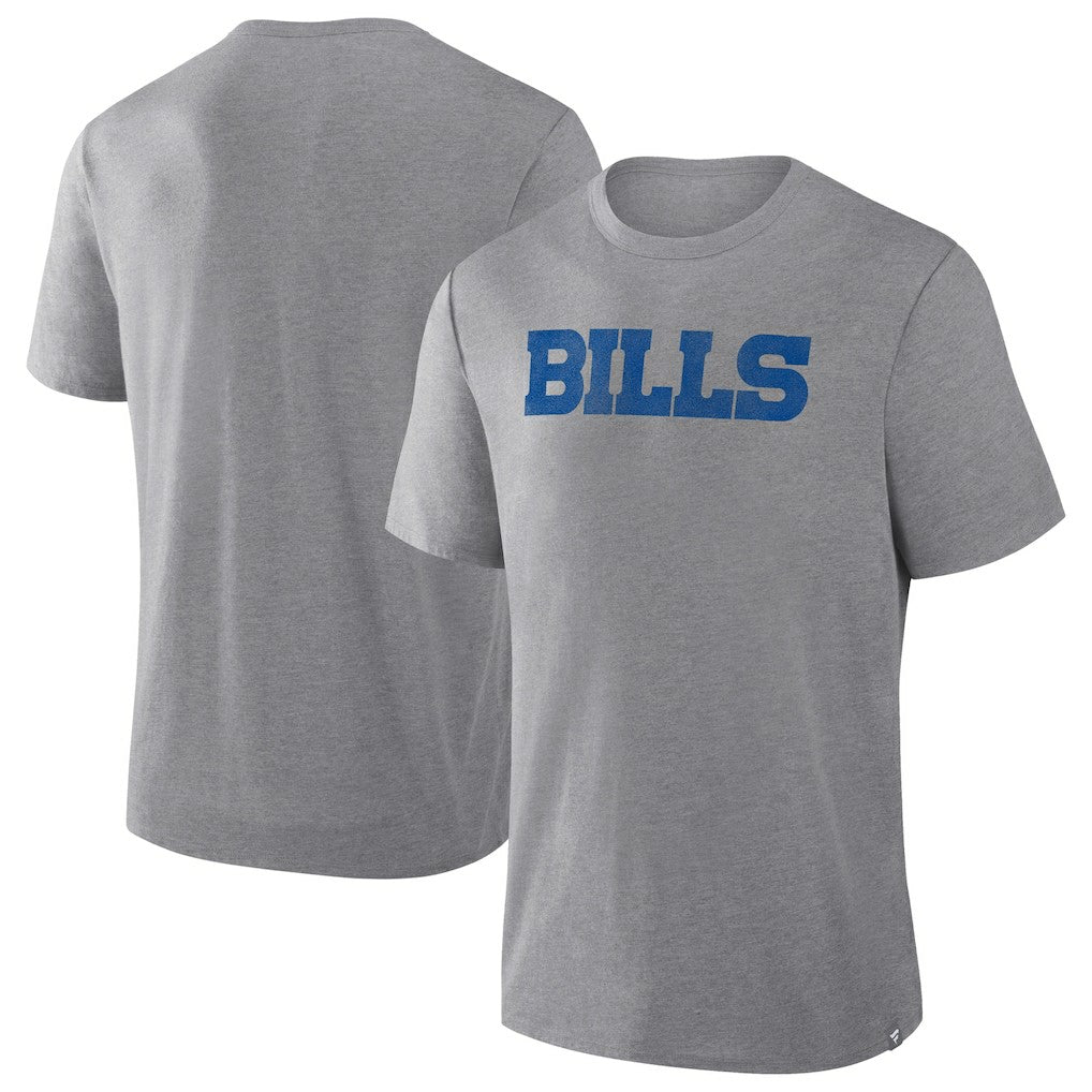 Buffalo Bills Pass Rush Tri-Blend T-Shirt Heather Gray