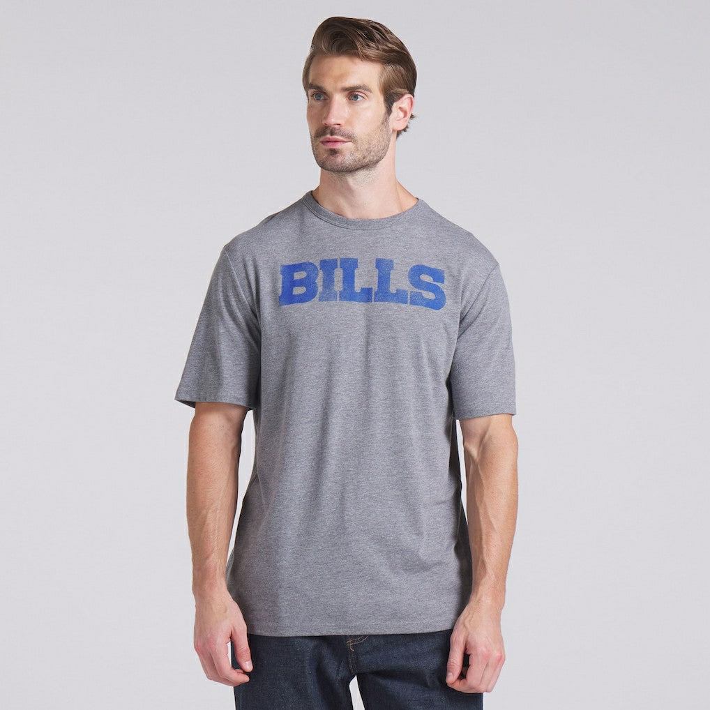 Buffalo Bills Pass Rush Tri-Blend T-Shirt Heather Gray