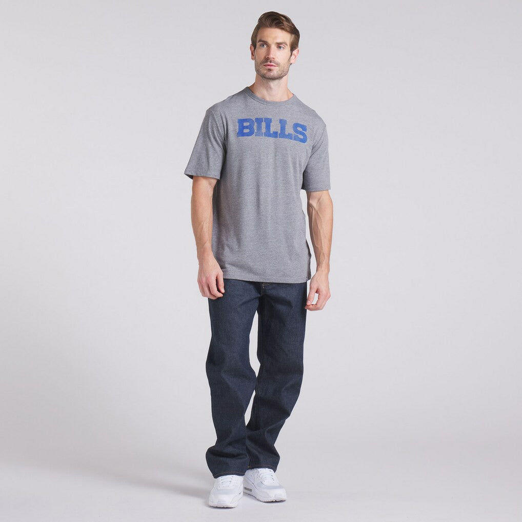 Buffalo Bills Pass Rush Tri-Blend T-Shirt Heather Gray
