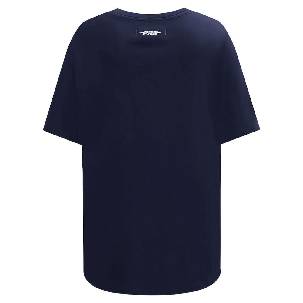 Atlanta Braves Pro Standard Women's Rhinestone Slim Fit T-Shirt - Navy T-shirts