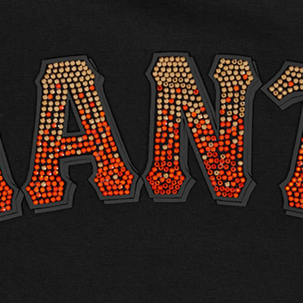 San Francisco Giants Pro Standard Women's Rhinestone Slim Fit T-Shirt - Black T-shirts