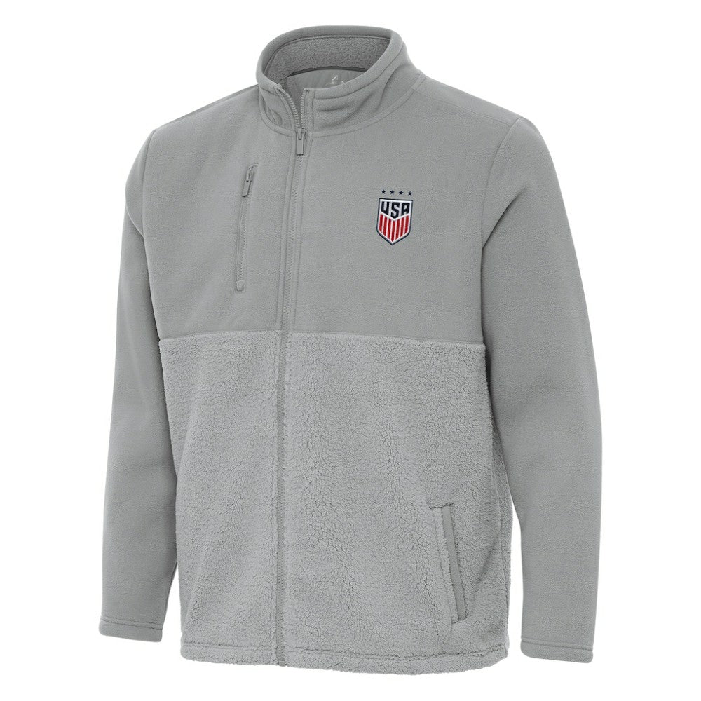 USWNT Antigua Daily Fused Full-Zip Jacket Gray