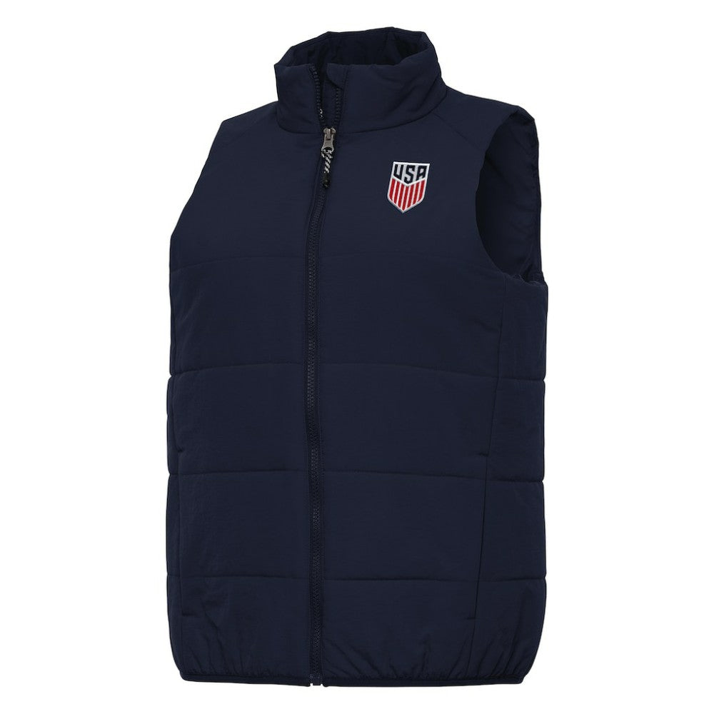 USMNT Antigua Women's Experience Full-Zip Vest Navy sale