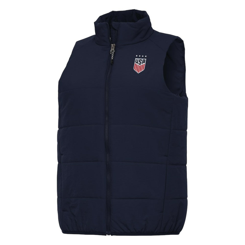 USWNT Antigua Women's Experience Full-Zip Vest Navy sale