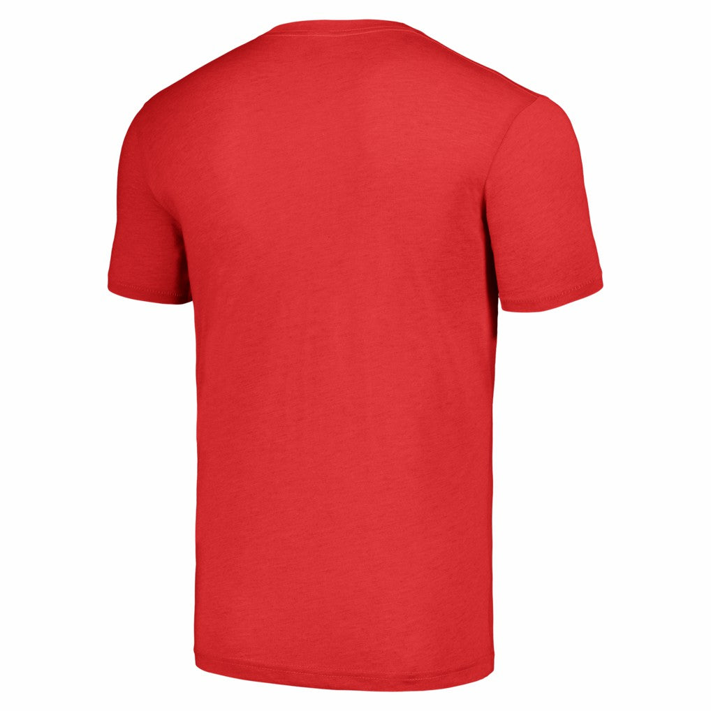 Baker Mayfield Tampa Bay Buccaneers Homage Unisex Caricature Player Graphic Tri-Blend T-Shirt Red