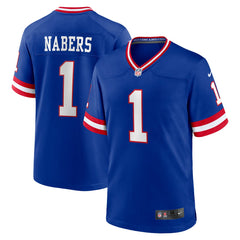 Malik Nabers New York Giants Game Player Jersey Royal