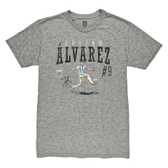 Julián Álvarez Argentina National Team 1863FC Snapshot Tri-Blend T-Shirt Heather Gray sale