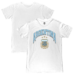 Argentina National Team 1863FC Retro Wordmark T-Shirt White
