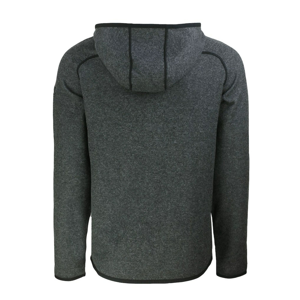 Atlanta Falcons Cutter & Buck Mainsail Hoodie Raglan Full-Zip Jacket Heather Charcoal