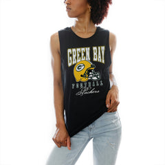 Green Bay Packers Gameday Couture Women's Preseason Opener Racerback Tank Top Black