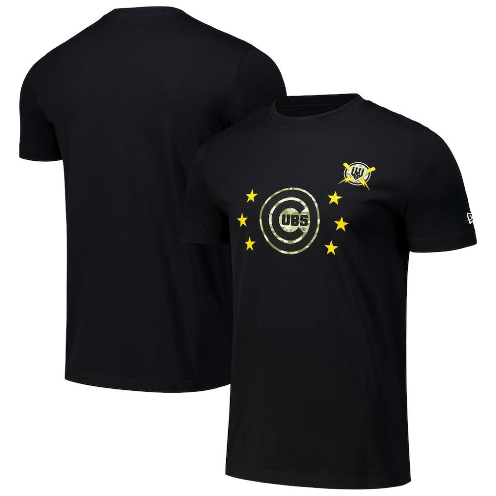Chicago Cubs New Era 2024 Armed Forces Day T-Shirt - Black T-shirts