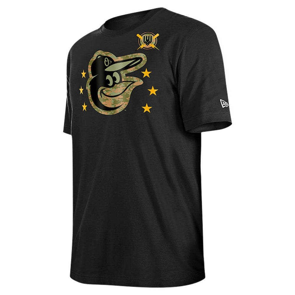 Baltimore Orioles New Era 2024 Armed Forces Day T-Shirt - Black T-shirts