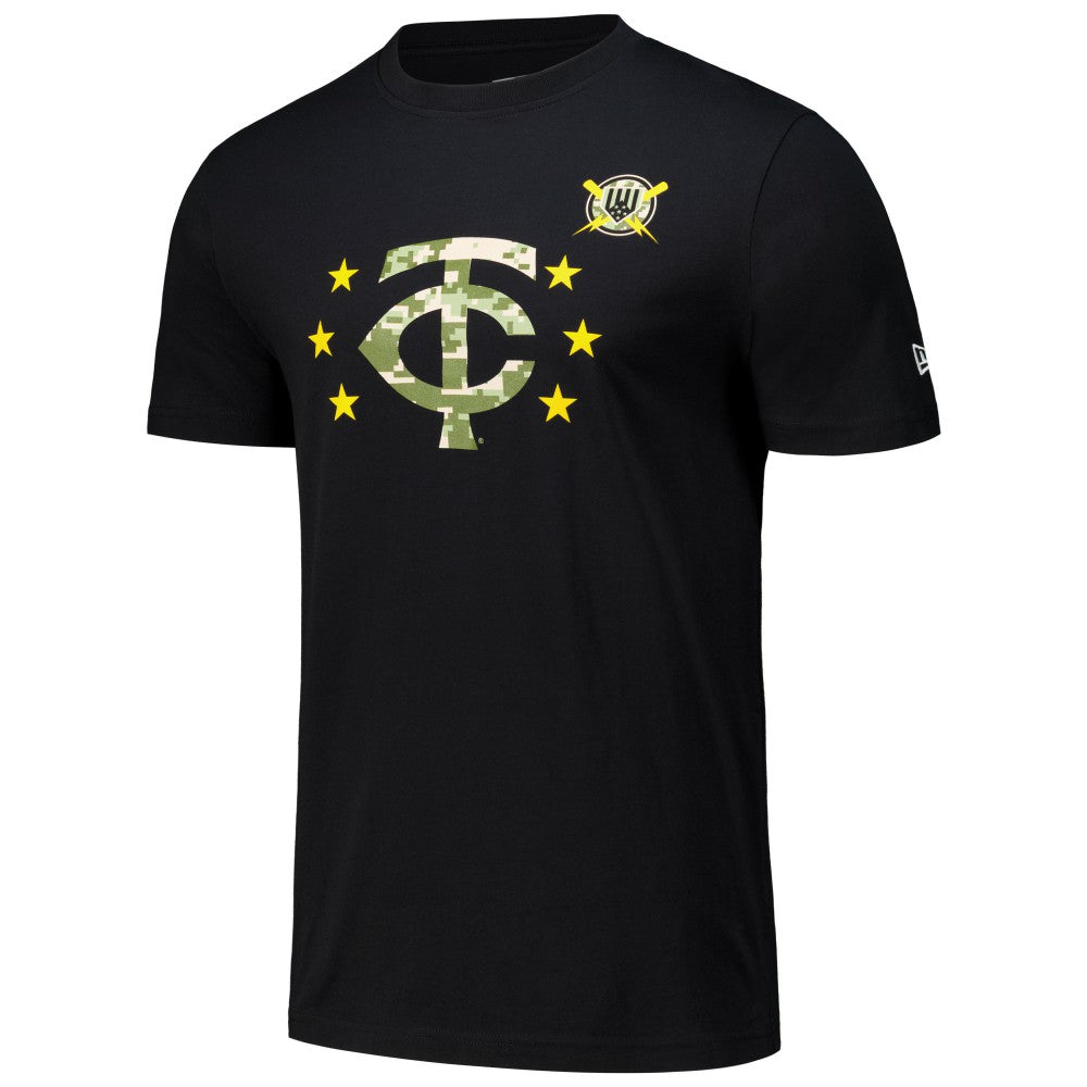 Minnesota Twins New Era 2024 Armed Forces Day T-Shirt - Black T-shirts
