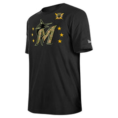 Miami Marlins New Era 2024 Armed Forces Day T-Shirt - Black T-shirts