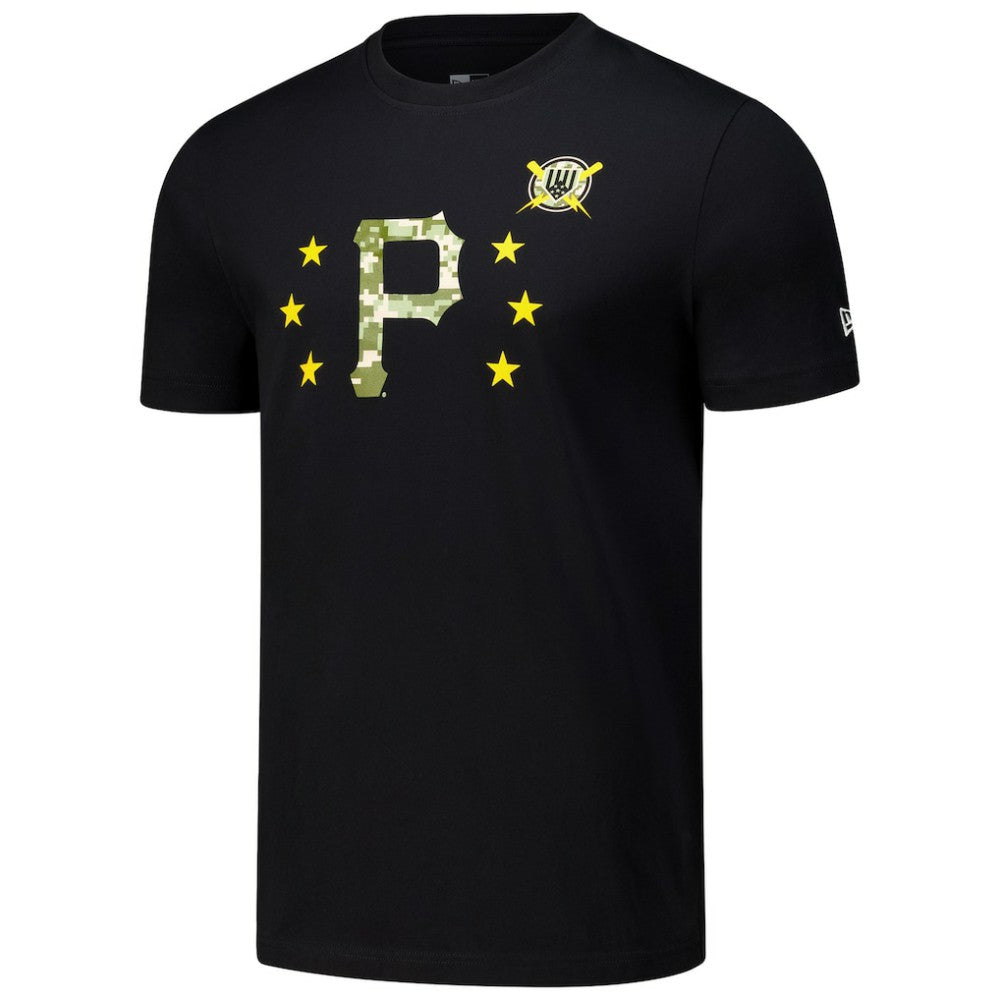 Pittsburgh Pirates New Era 2024 Armed Forces Day T-Shirt - Black T-shirts