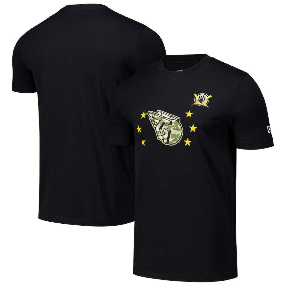 Cleveland Guardians New Era 2024 Armed Forces Day T-Shirt - Black T-shirts