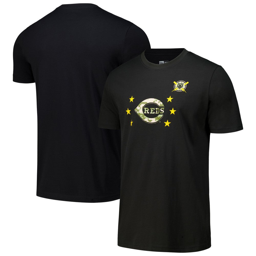 Cincinnati Reds New Era 2024 Armed Forces Day T-Shirt - Black T-shirts