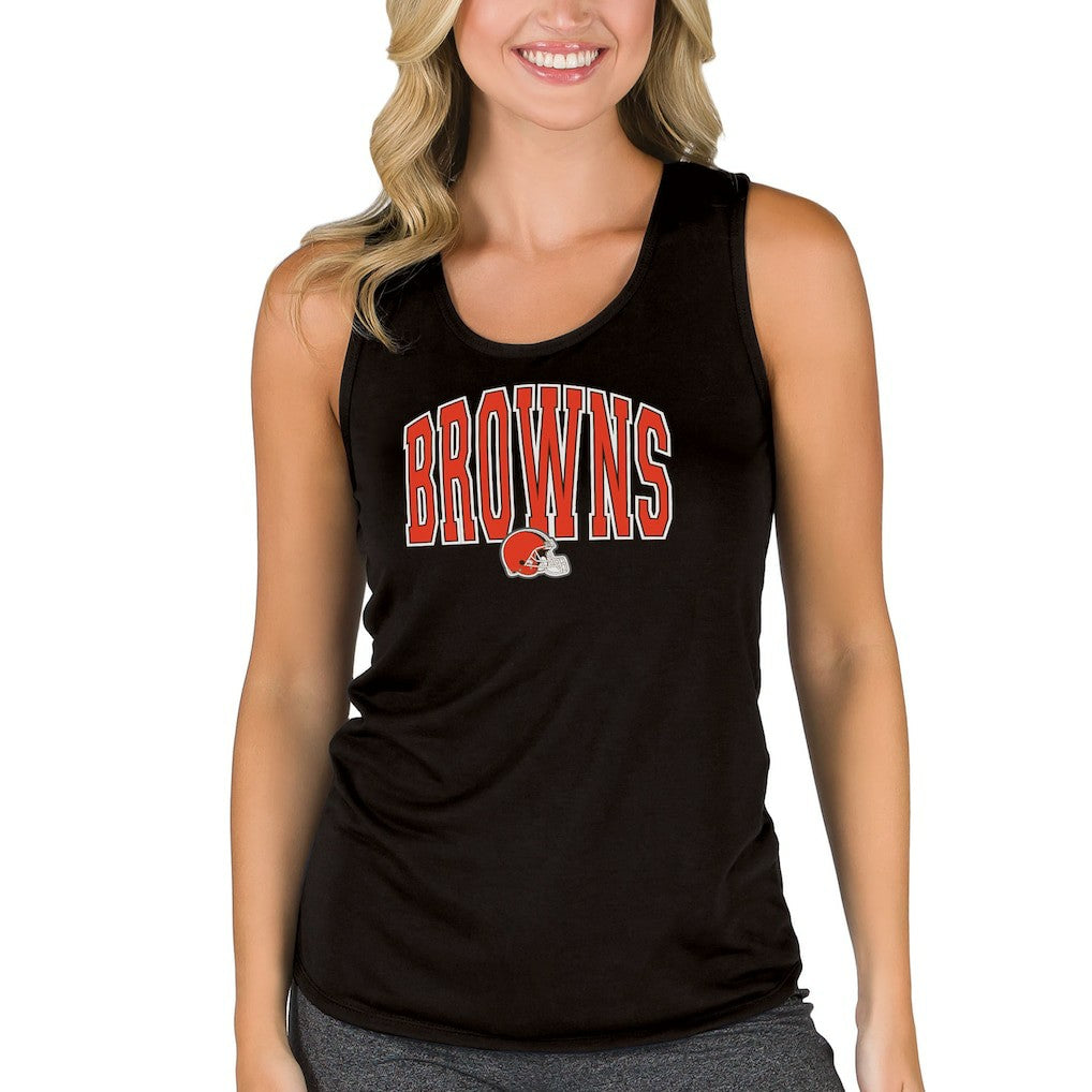 Cleveland Browns Concepts Sport Women's Marathon Tank Top Black