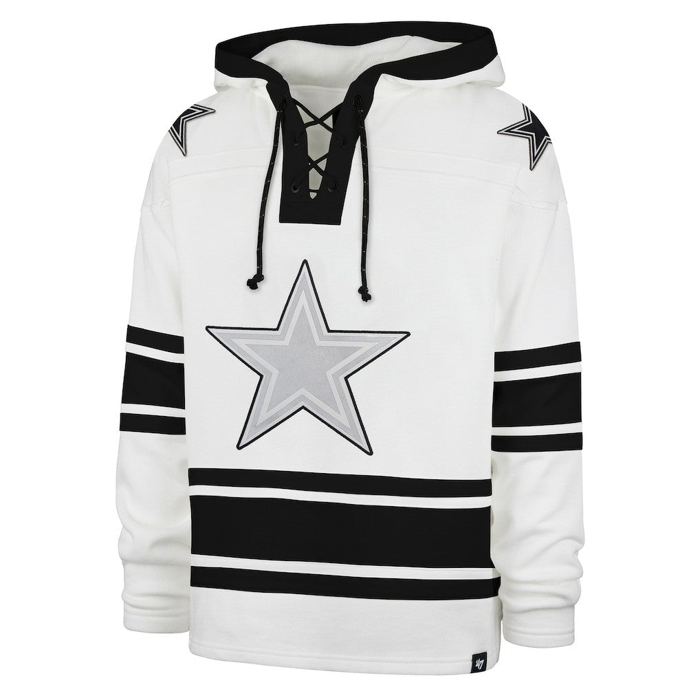 Dallas Cowboys '47 After Image Superior Lacer Pullover Hoodie White