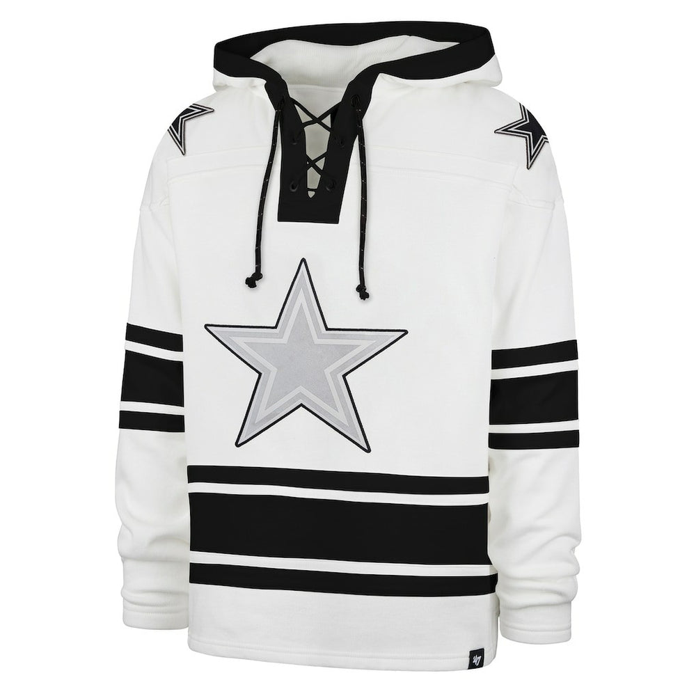 Dallas Cowboys '47 After Image Superior Lacer Pullover Hoodie White