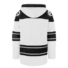 Pittsburgh Steelers '47 After Image Superior Lacer Pullover Hoodie White