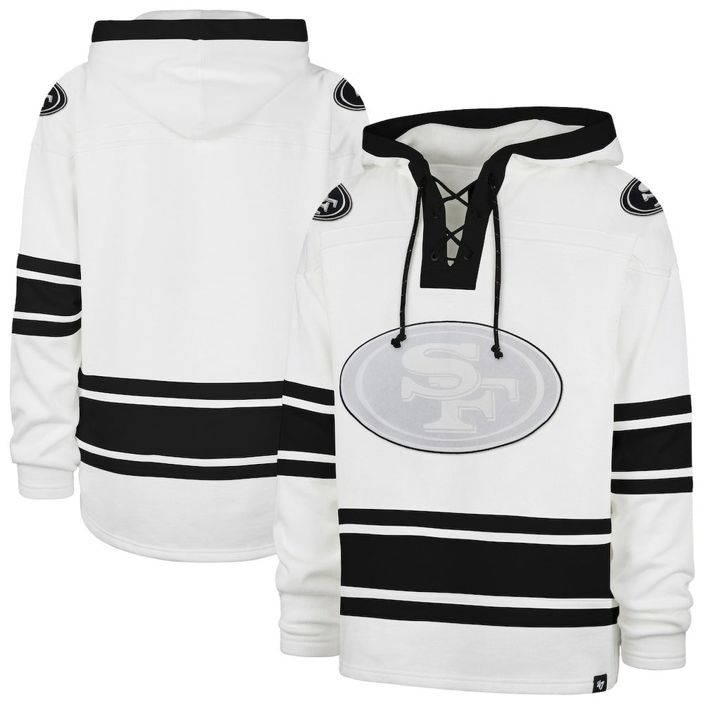 San Francisco 49ers '47 After Image Superior Lacer with Hood White