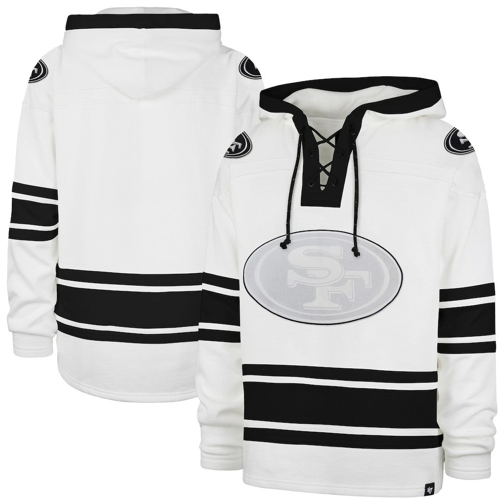 San Francisco 49ers '47 After Image Superior Lacer with Hood White